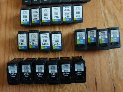 Canon EMPTY 44 Used Ink Cartridges  241, 240xl, 244, 245, 245XL, 246, 246XL