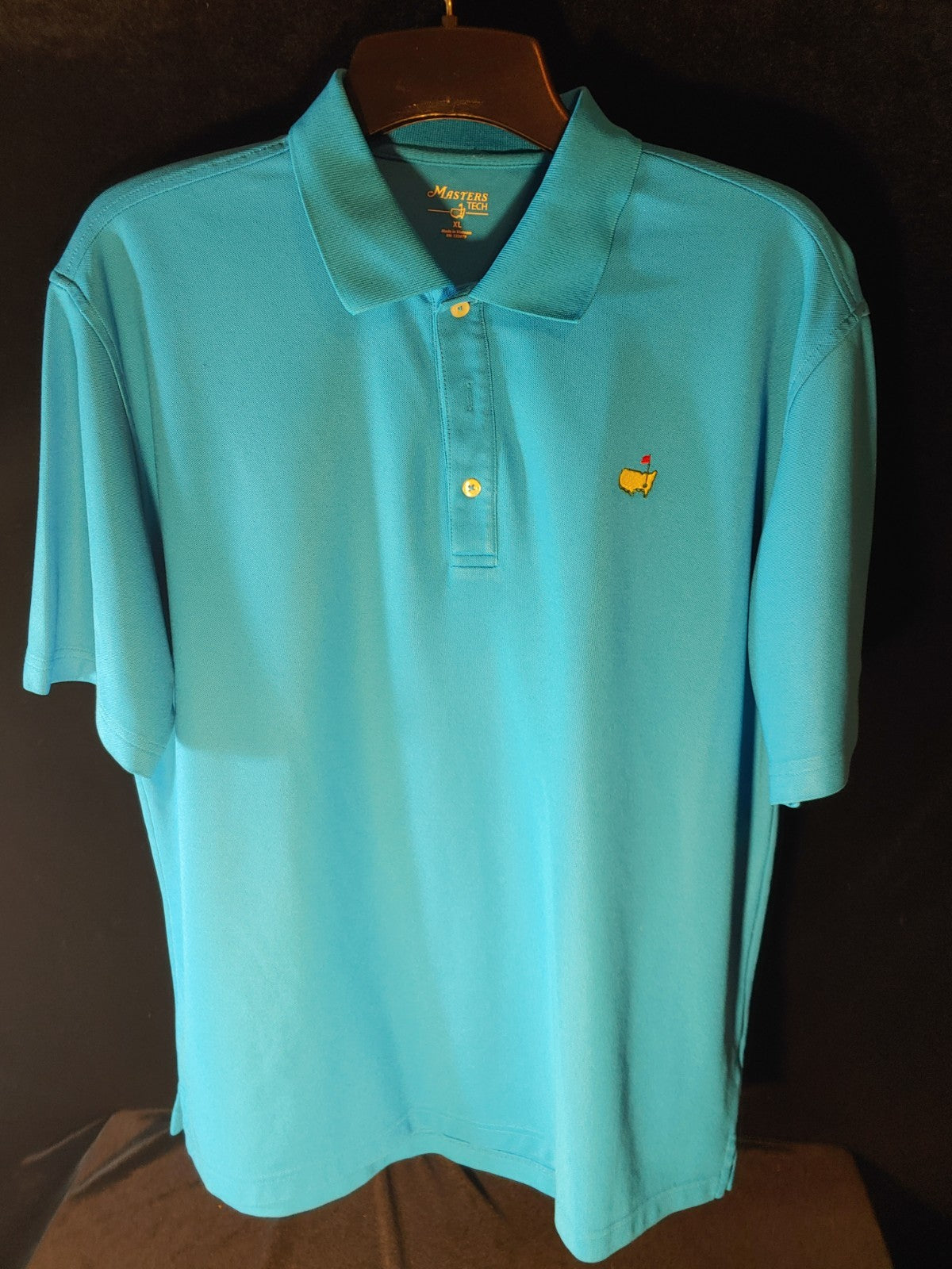 Augusta Masters Tech Beautiful Blue XL Short Sleeve Polo Peter Millar