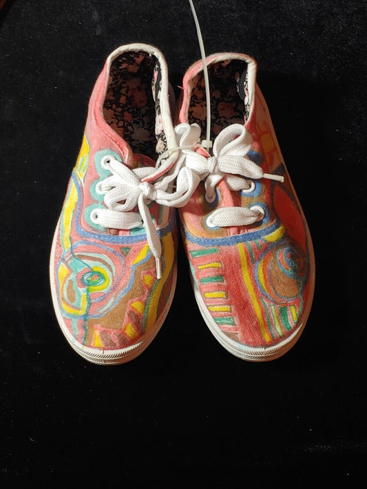 NEW! Vans Handmade Women's Shoes Tie Dye Sneakers Low Top Canvas Size 3