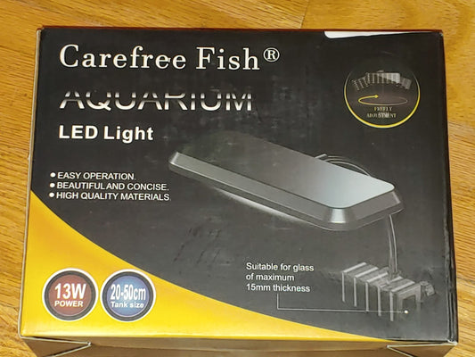 NEW! CAREFREE FISH AQUARIUM LED CLIP LIGHT 13W