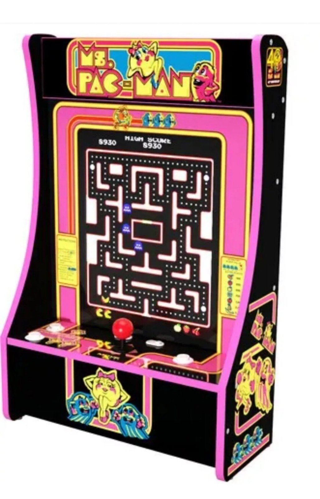 NEW! Arcade1UP Ms Pacman Partycade 10 Games RARE Unopened Box Stock image*