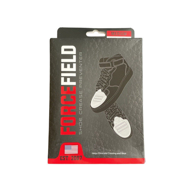 2X Forcefield Unisex Adult Shoe & Boot Crease Protector Preventer White Medium