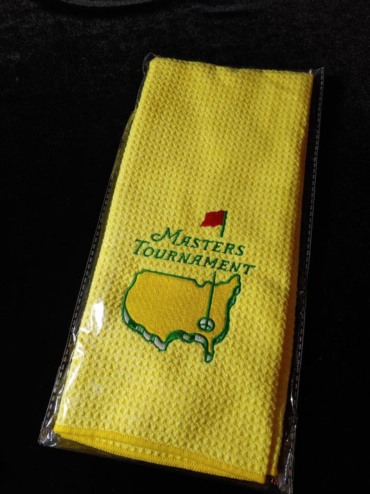 Masters Tournament Golf Towel New Sealed Yellow