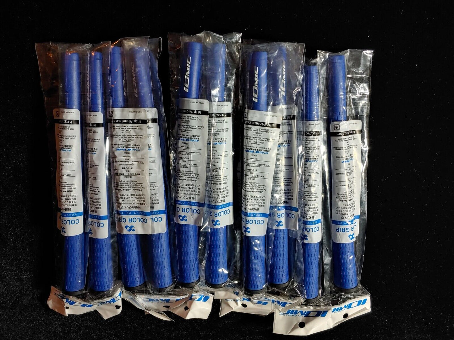 New! 10PCS Blue IOMIC TACKY 2.3 Golf GRIPS Great Feel and Long Lasting!