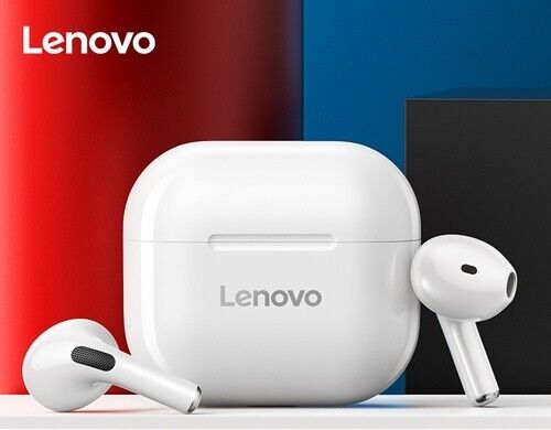 New Air Pods Lenovo TWS LP40 Earbuds Bluetooth 5.0 Wireless Headphones White